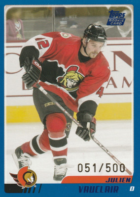 Hockey card Julien Vauclair