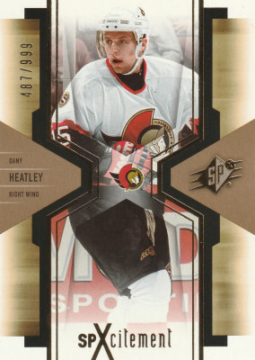 Hockey card Dany Heatley