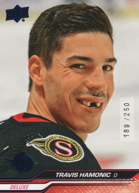 Hockey card Travis Hamonic