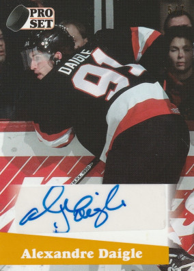 Hockey card Alexandre Daigle
