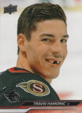 Hockey card Travis Hamonic