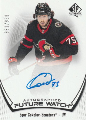 Hockey card Egor Sokolov