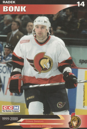 Hockey card Radek Bonk