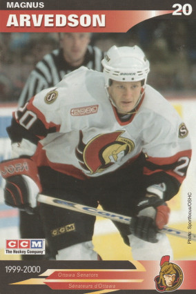 Hockey card Magnus Arvedson