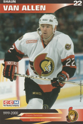 Hockey card Shaun Van Allen