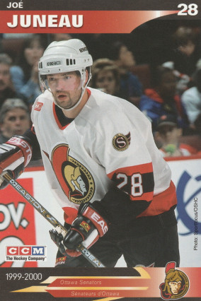 Hockey card Joe Juneau