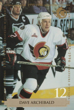 Hockey card Dave Archibald