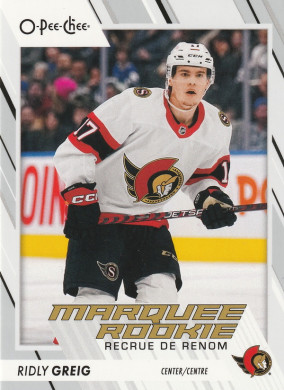 Hockey card Ridly Greig