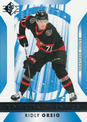 Hockey card Ridly Greig