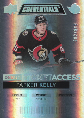 Hockey card Parker Kelly
