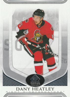 Hockey card Dany Heatley