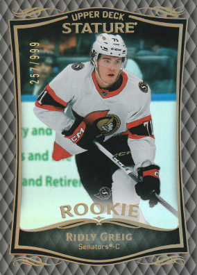 Hockey card Ridly Greig