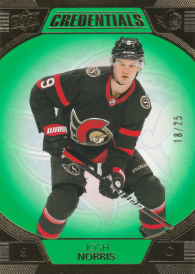 Hockey card Josh Norris