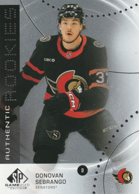 Hockey card Donovan Sebrango