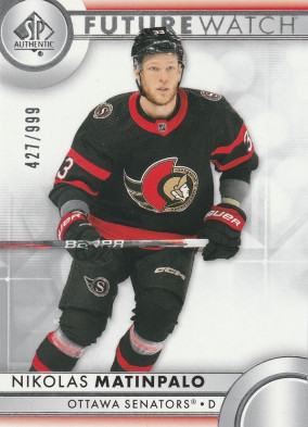 Hockey card Nikolas Matinpalo