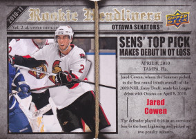 Hockey card Jared Cowen