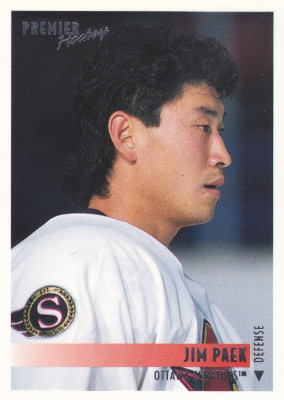 Hockey card Jim Paek
