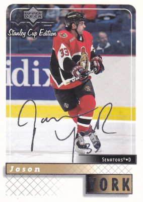 Hockey card Jason York