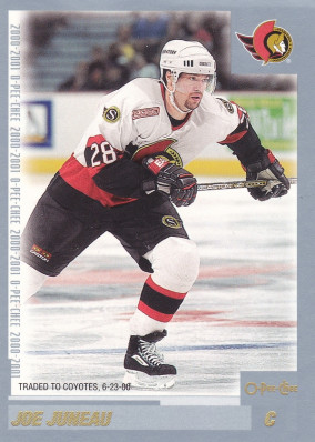 Hockey card Joe Juneau