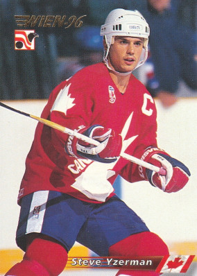 Hockey card Steve Yzerman
