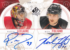 Hockey card Pascal Leclaire