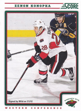 Hockey card Zenon Konopka