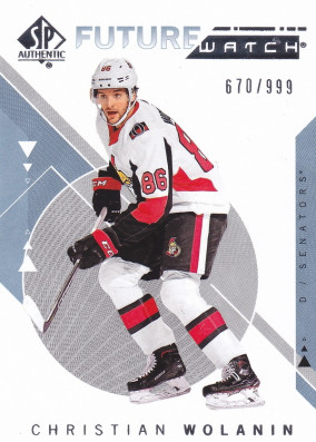 Hockey card Christian Wolanin