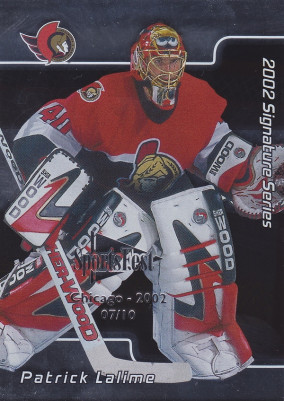 Hockey card Patrick Lalime