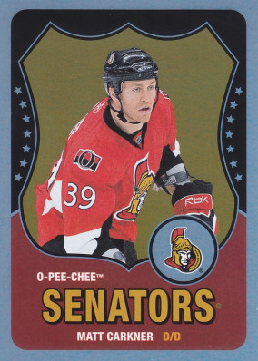 Hockey card Matt Carkner