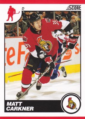 Hockey card Matt Carkner