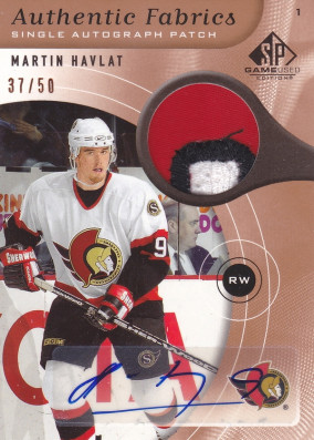 Hockey card Martin Havlat