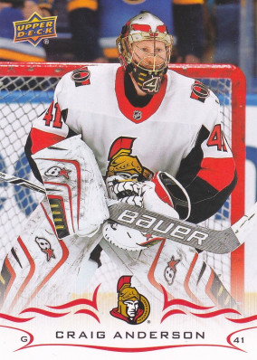 Hockey card Craig Anderson