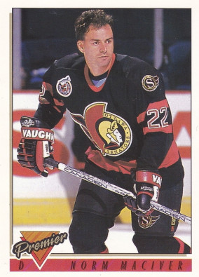 Hockey card Norm Maciver