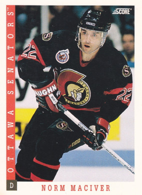 Hockey card Norm Maciver