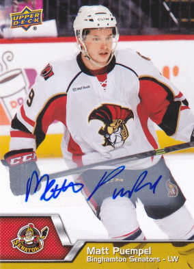 Hockey card Matt Puempel