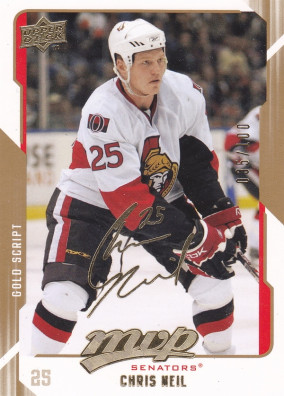 Hockey card Chris Neil