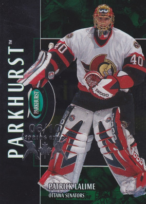 Hockey card Patrick Lalime