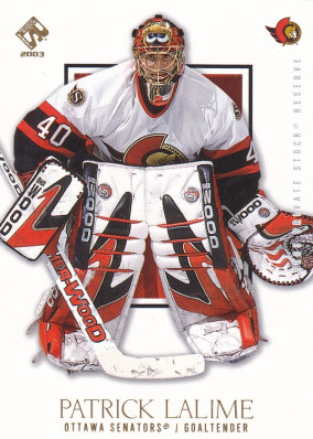 Hockey card Patrick Lalime