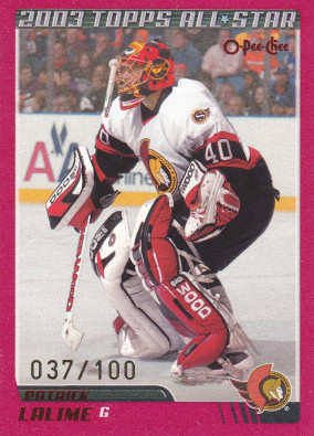 Hockey card Patrick Lalime