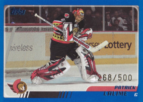 Hockey card Patrick Lalime
