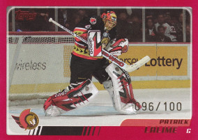Hockey card Patrick Lalime