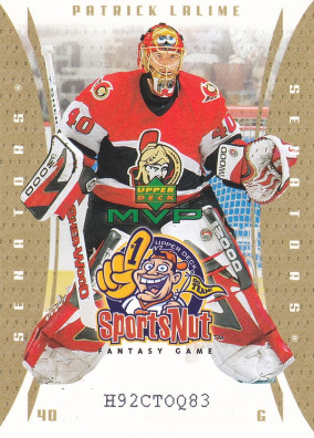 Hockey card Patrick Lalime