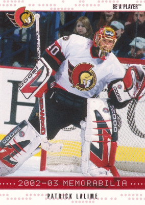 Hockey card Patrick Lalime
