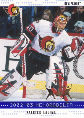 Hockey card Patrick Lalime