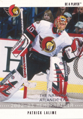 Hockey card Patrick Lalime