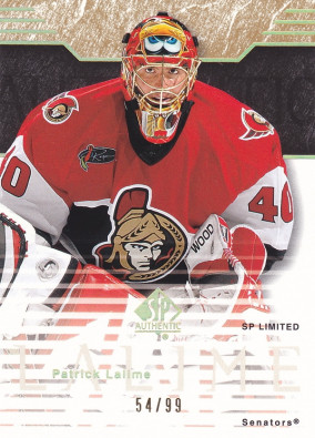 Hockey card Patrick Lalime