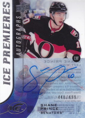 Hockey card Shane Prince 