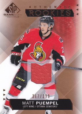 Hockey card Matt Puempel