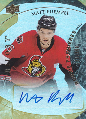 Hockey card Matt Puempel