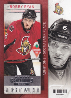 Hockey card Bobby Ryan